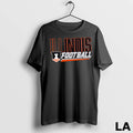 Original Illinois Football Shield Slant