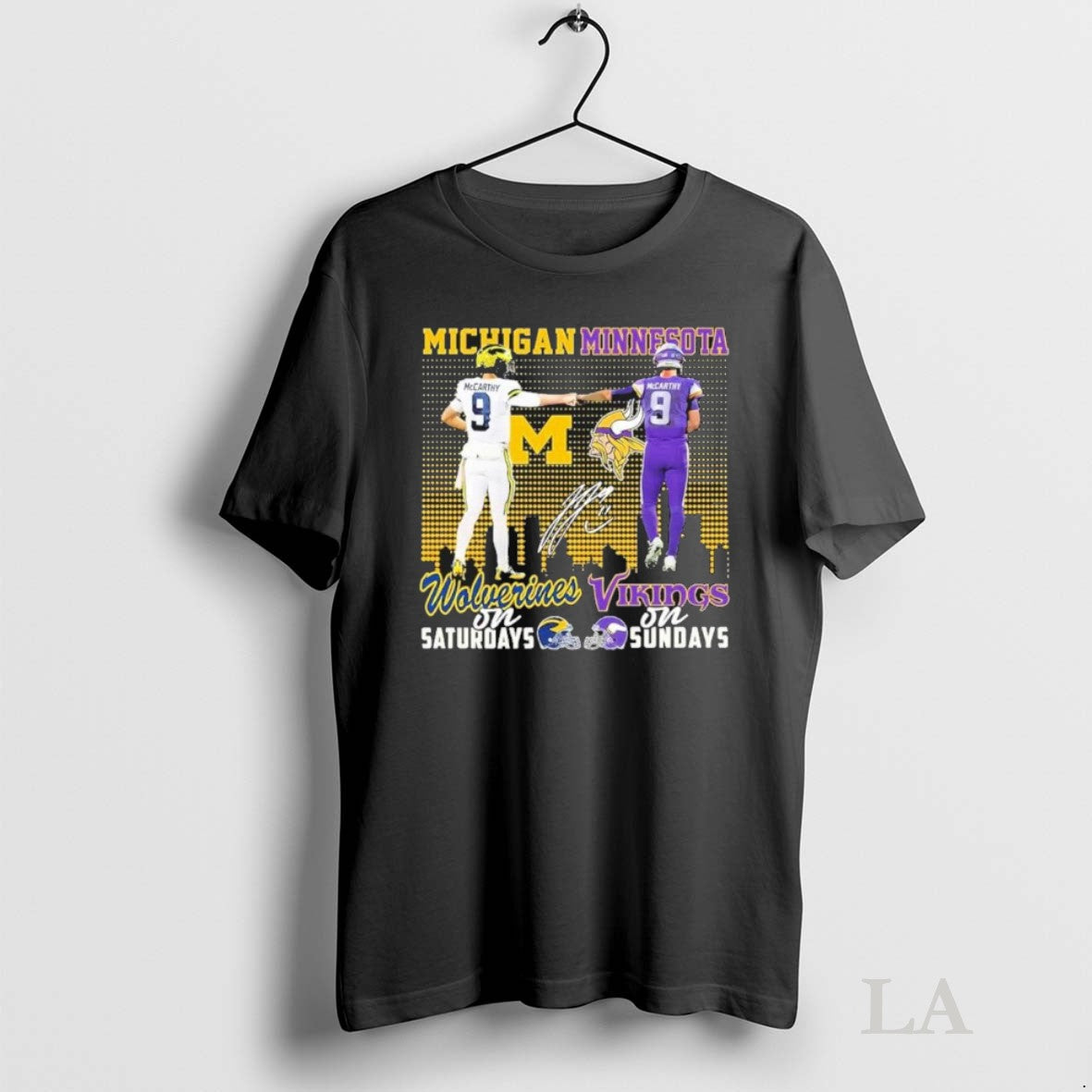 Original Jj Mccarty Wolverines And Vikings Football