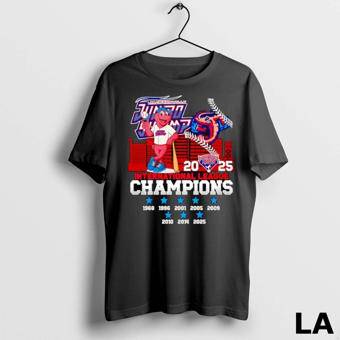 Original Jacksonville Jumbo Shrimp Mascot International League Champions 2025