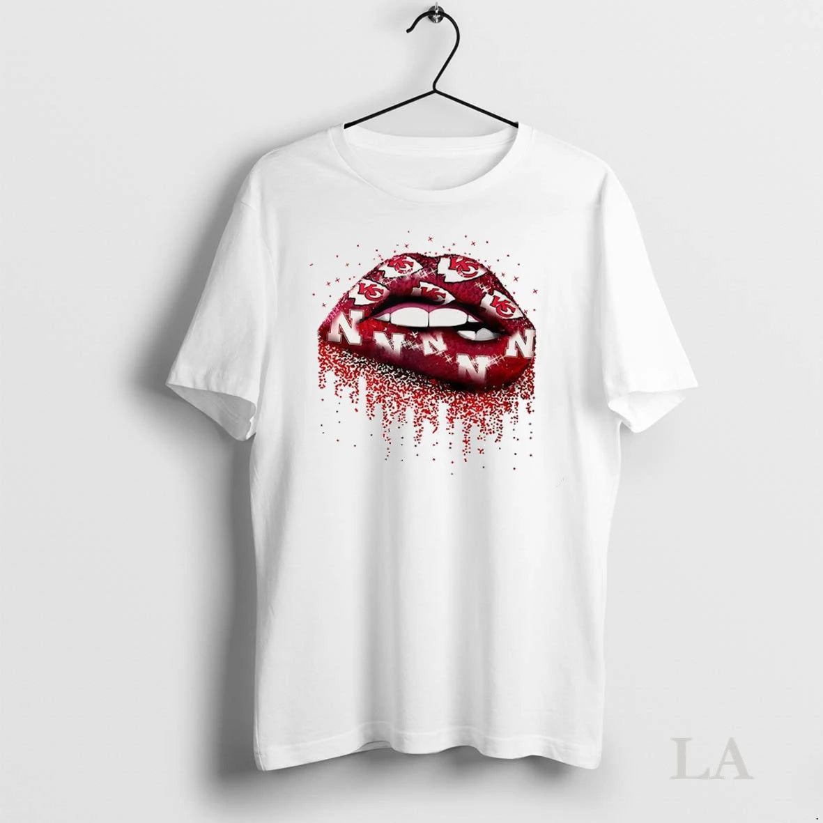 Original Kansas City Chiefs X Nebraska Cornhuskers Girl Lips