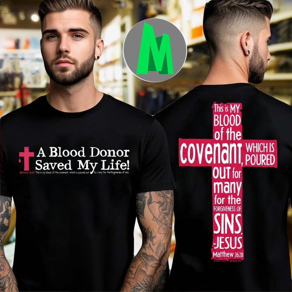 Original Kerusso A Blood Donor Saved My Life Christian Religious Faith and Gratitude Shirt