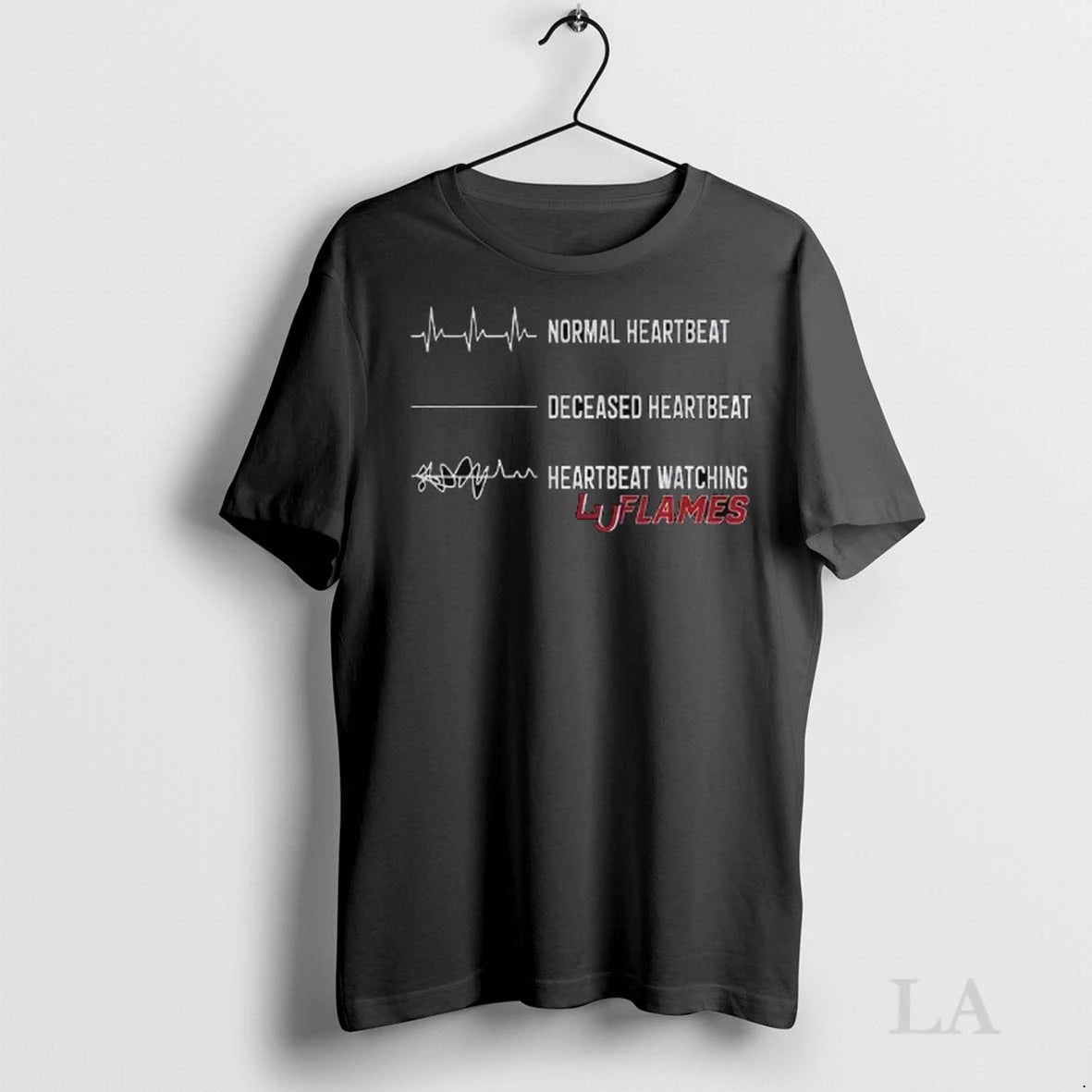 Original Liberty Flames Football Normal Heartbeat Deceased Heartbeat Heartbeat Watching