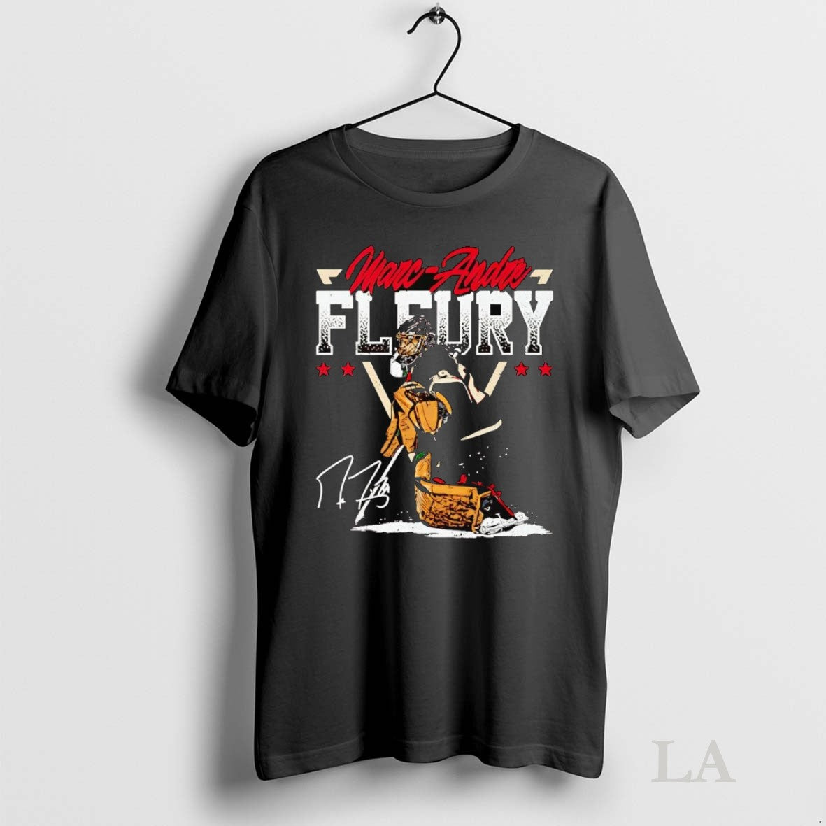 Original Marc Andre Fleury Minnesota Triangle Name