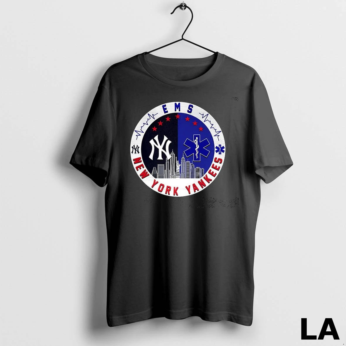 Original New York Yankess Mlb X Ems Star Of Life Skyline Logo