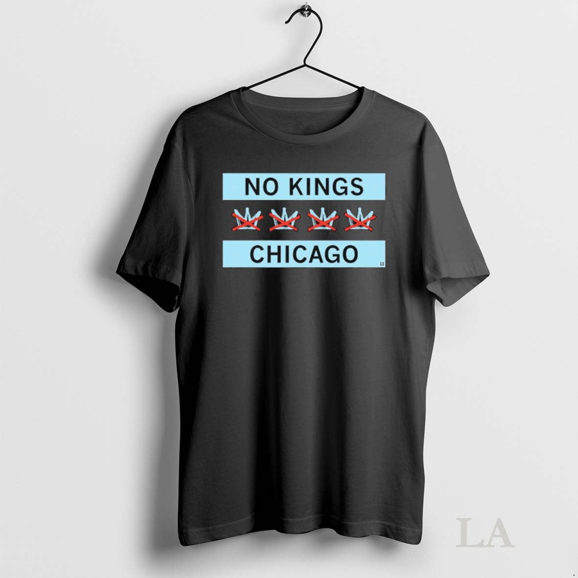 Original No Kings Chicago Flag Graphic