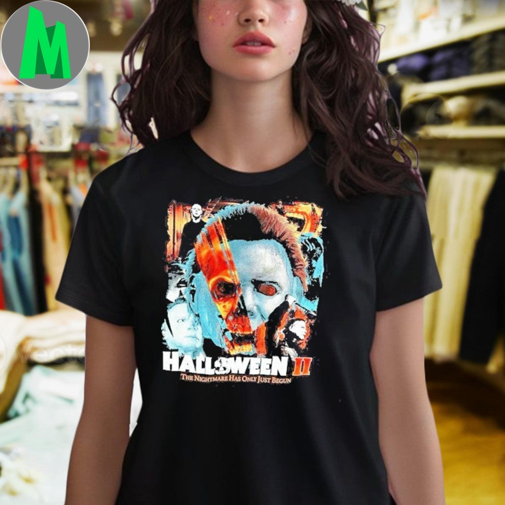 Original Official Halloween Ii Universal Studios Graphic Movie New Shirt