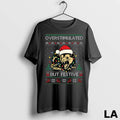 Original Overstimulated But Festive Possum Christmas Pajamas Ugly