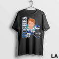 Original Quinn Hughes Vancouver Canucks Hockey Caricature Player Signature