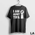 Original Raised Fist I Am Aunt Tifa Long Sleve