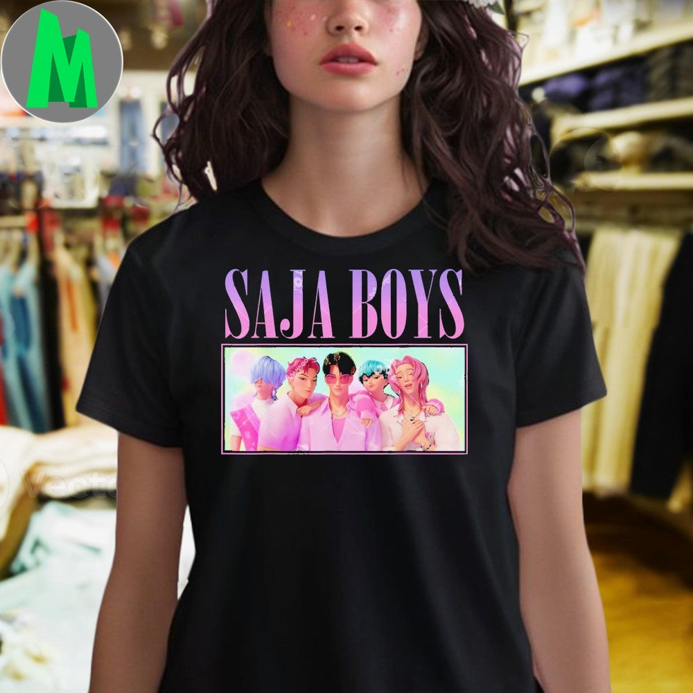 Original Saja Boys Band Poster Kpop Demon Hunters Saja Boys Shirt