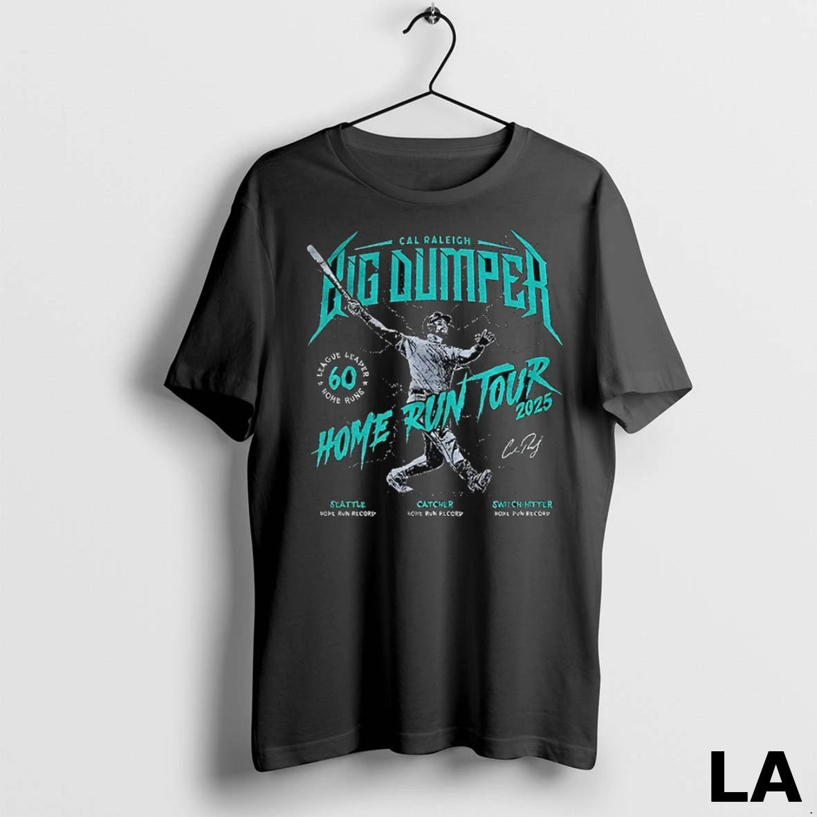Original Seattle Mariners Big Dumper Cal Raleigh Catcher Home Run Tour Record 2025