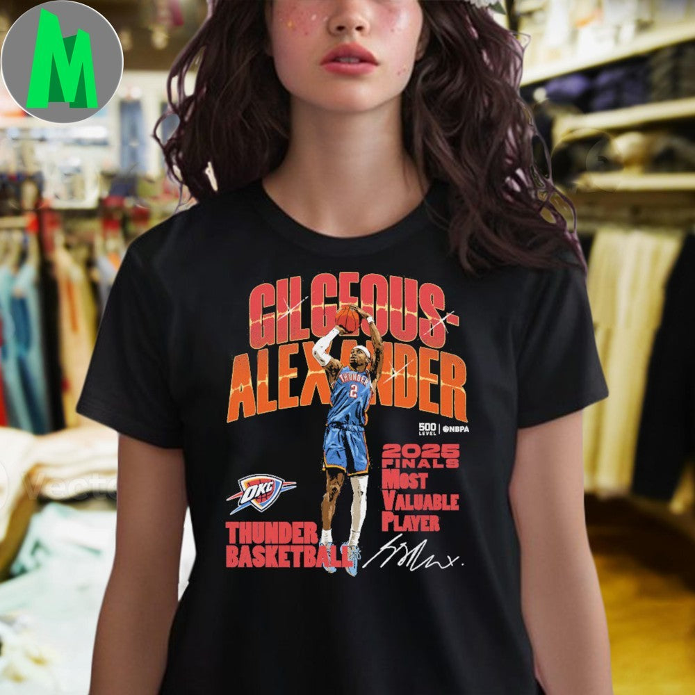 Original Shai Gilgeous-Alexander Oklahoma City Thunder 2025 Finals MVP Shirt