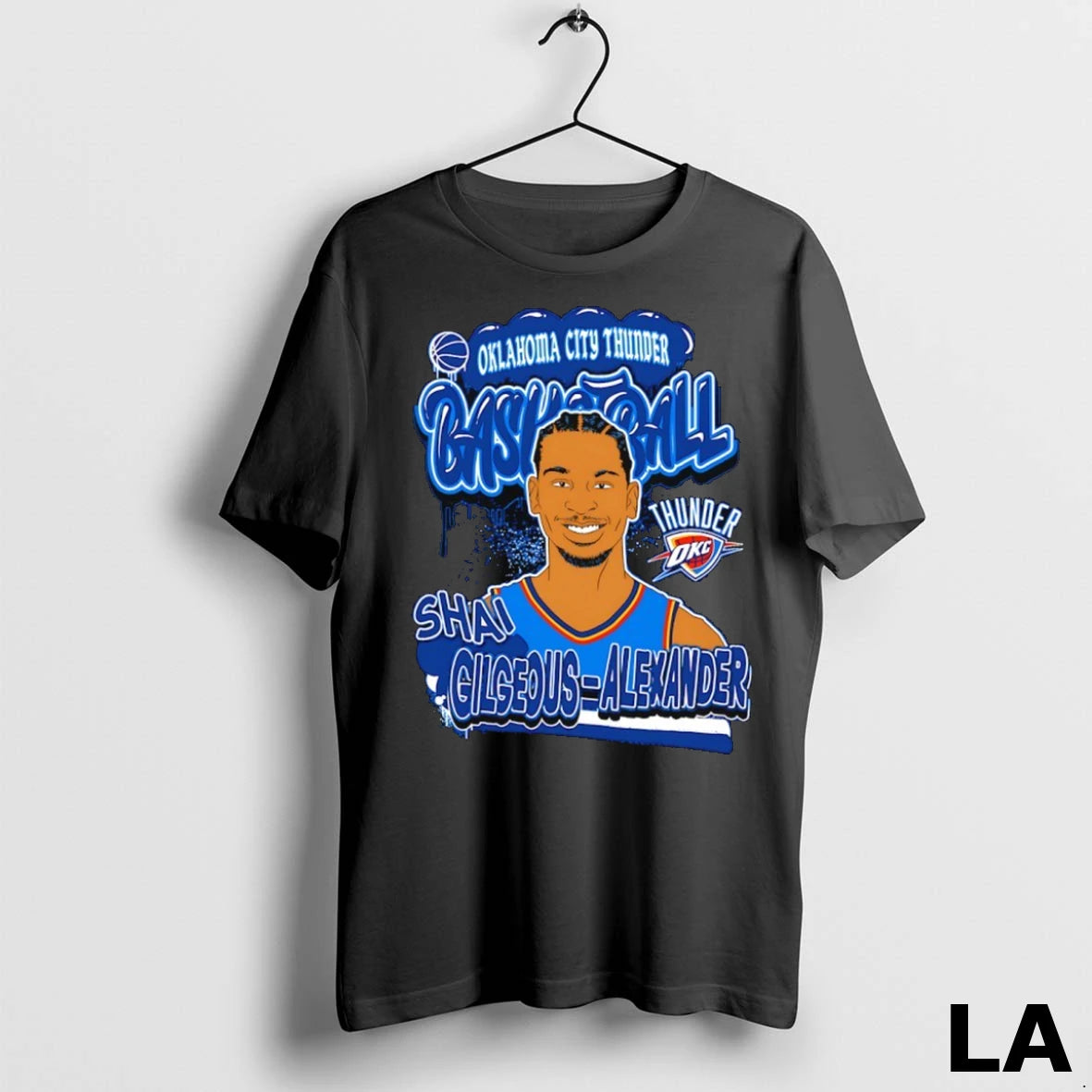 Original Shai Gilgeous Alexander Oklahoma City Thunder Basketball Caricature