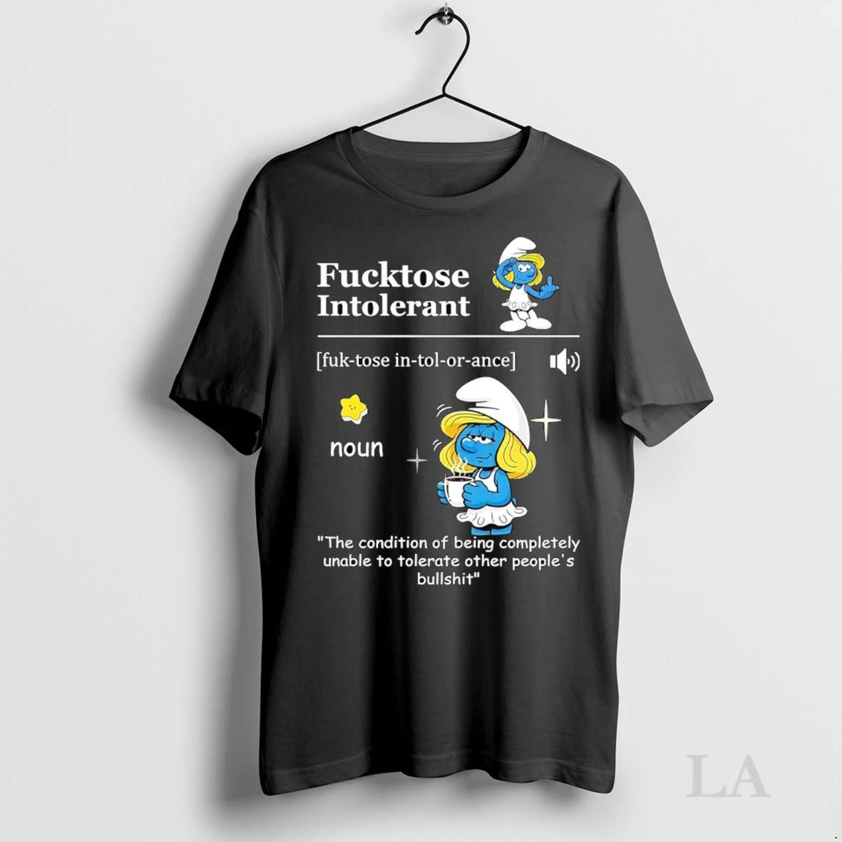 Original Smurfette Fucktose Intolerant Meaning The Condition Of Being Completely