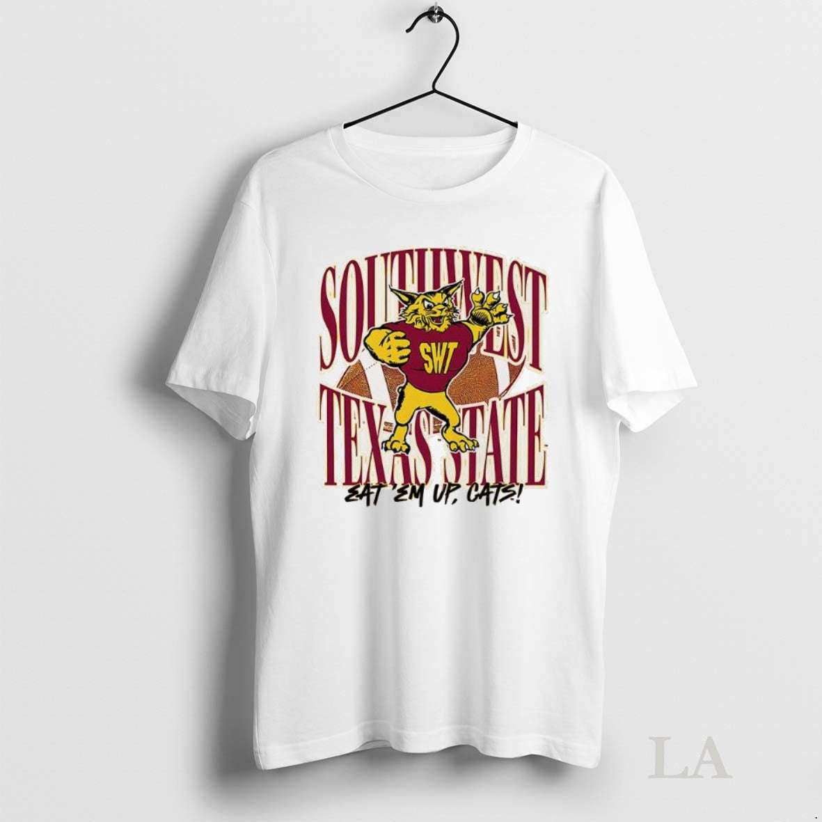 Original Southwest Texas State 1990s Eat Em Up Cats Mascot