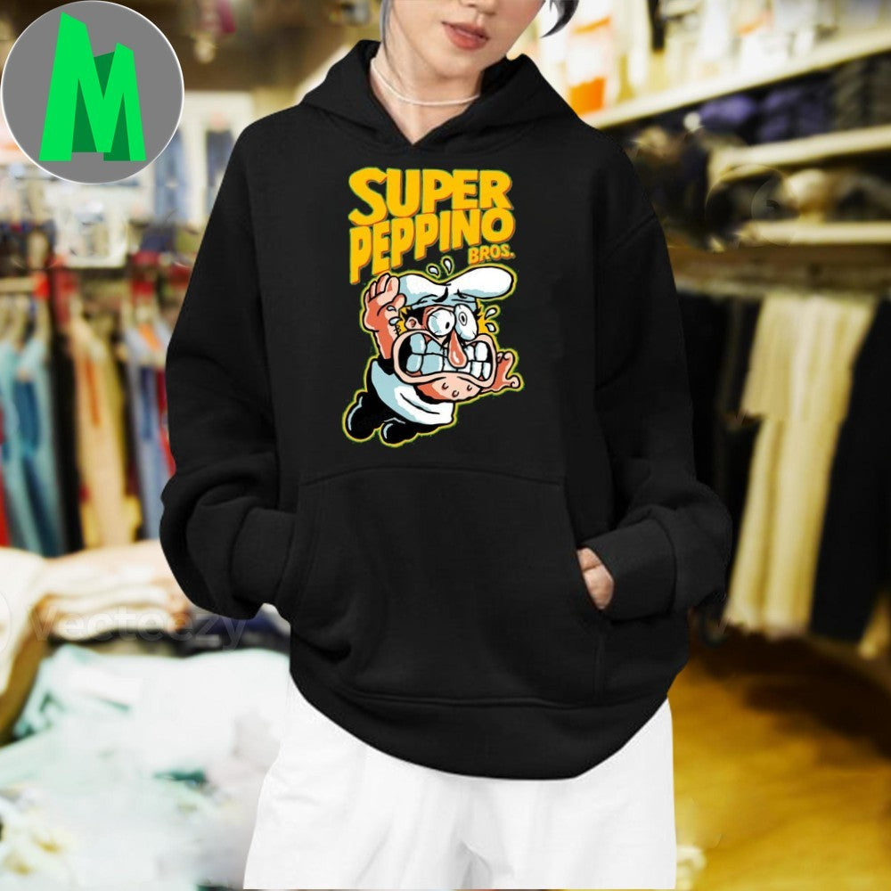 Original Super Peppino Bros Funny Chef Gaming Parody T-Shirt