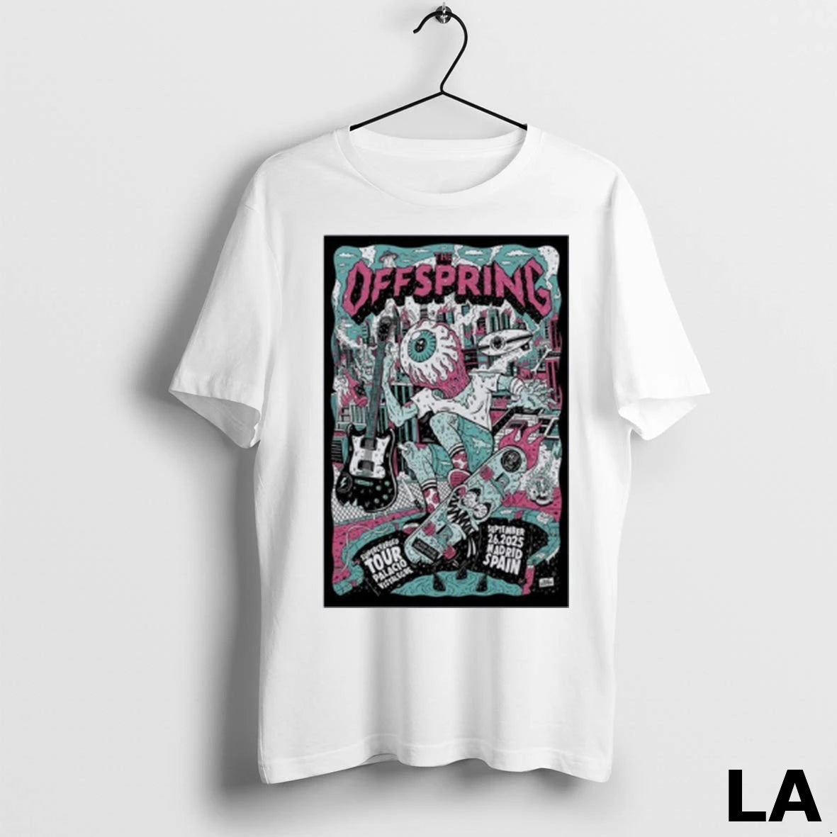 Original The Offspring Fall Tour 2025 Madrid Spain
