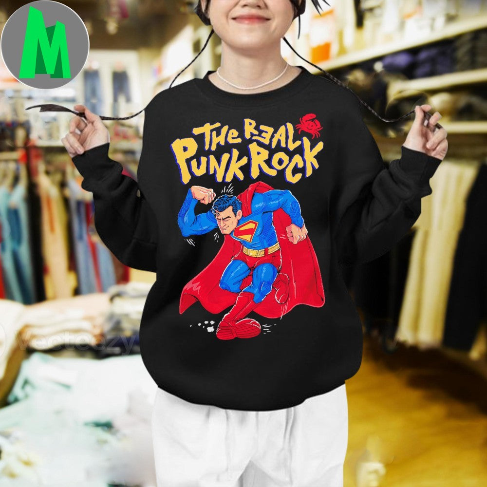Original The Real Punk Rock Superman Shirt