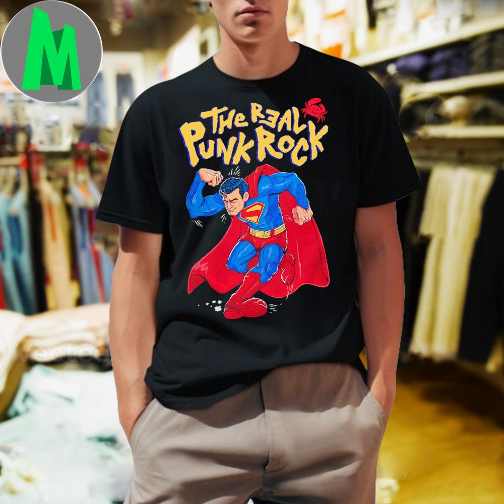 Original The Real Punk Rock Superman Shirt