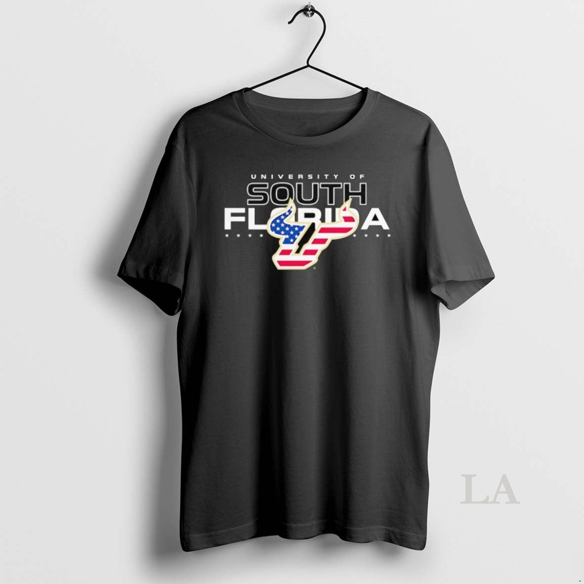 Original University Of South Florida Bulls X Usa Flag