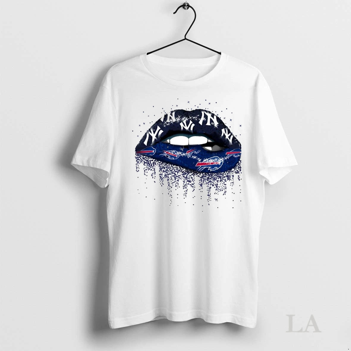 Original Yankees And Bills Lips Falling Hearts