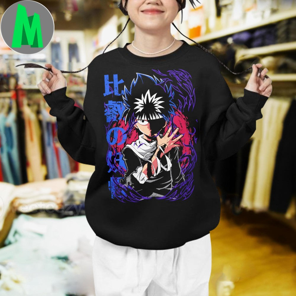 Original Yu Yu Hakusho Hiei Black Flame Anime Shirt