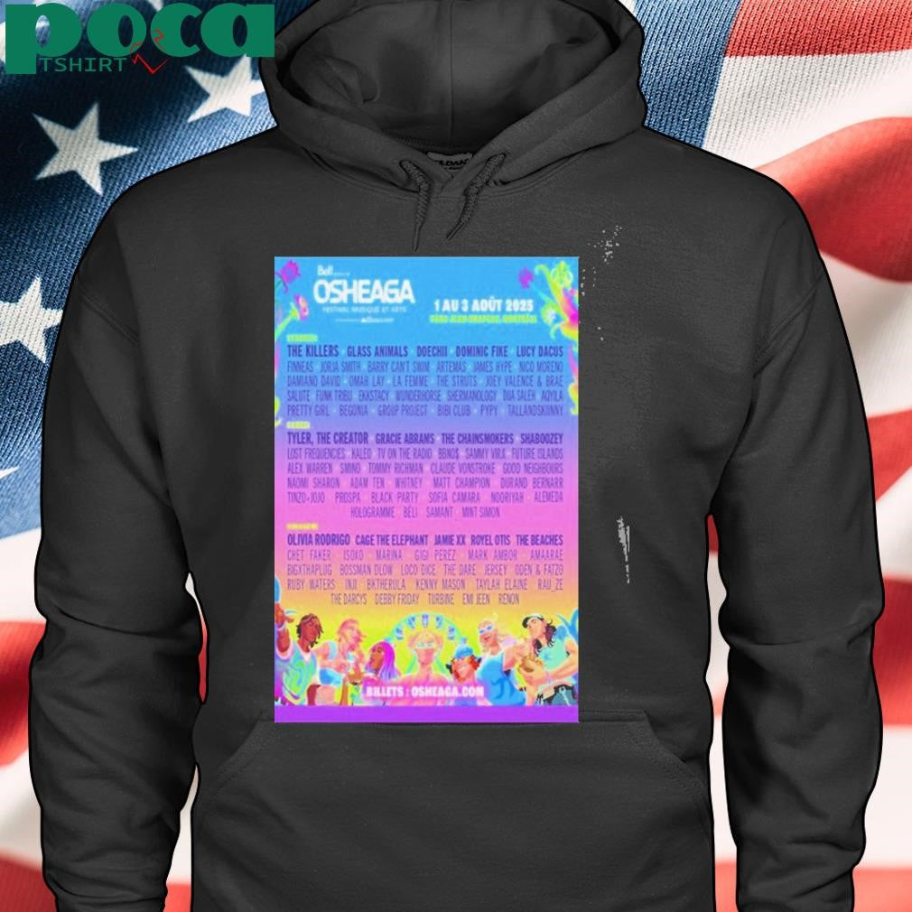 Osheaga Festival Parc Jean Drapeau Montreal 2025 Poster T Shirt
