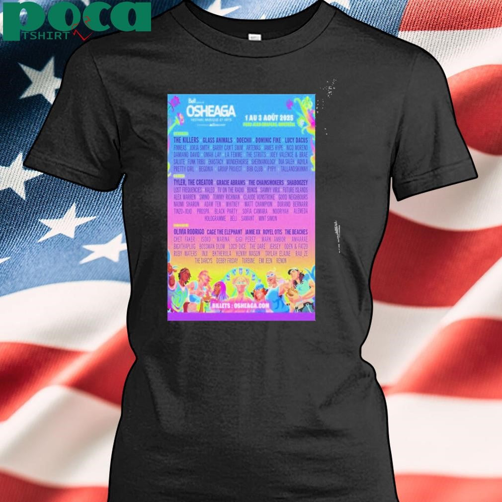 Osheaga Festival Parc Jean Drapeau Montreal 2025 Poster T Shirt