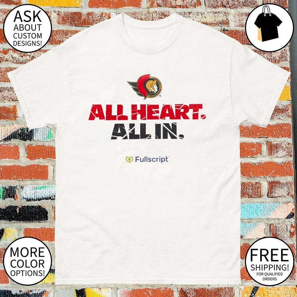 Ottawa Senators All Hearts All In 2026 Playoffs shirt