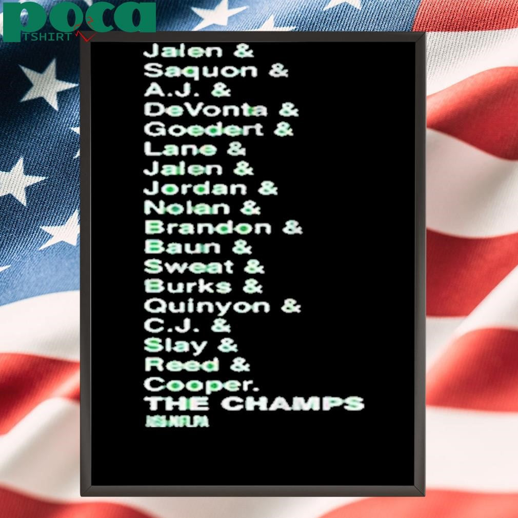 PHILADELPHIA FOOTBALL THE CHAMPS LIST 2025 SHIRT