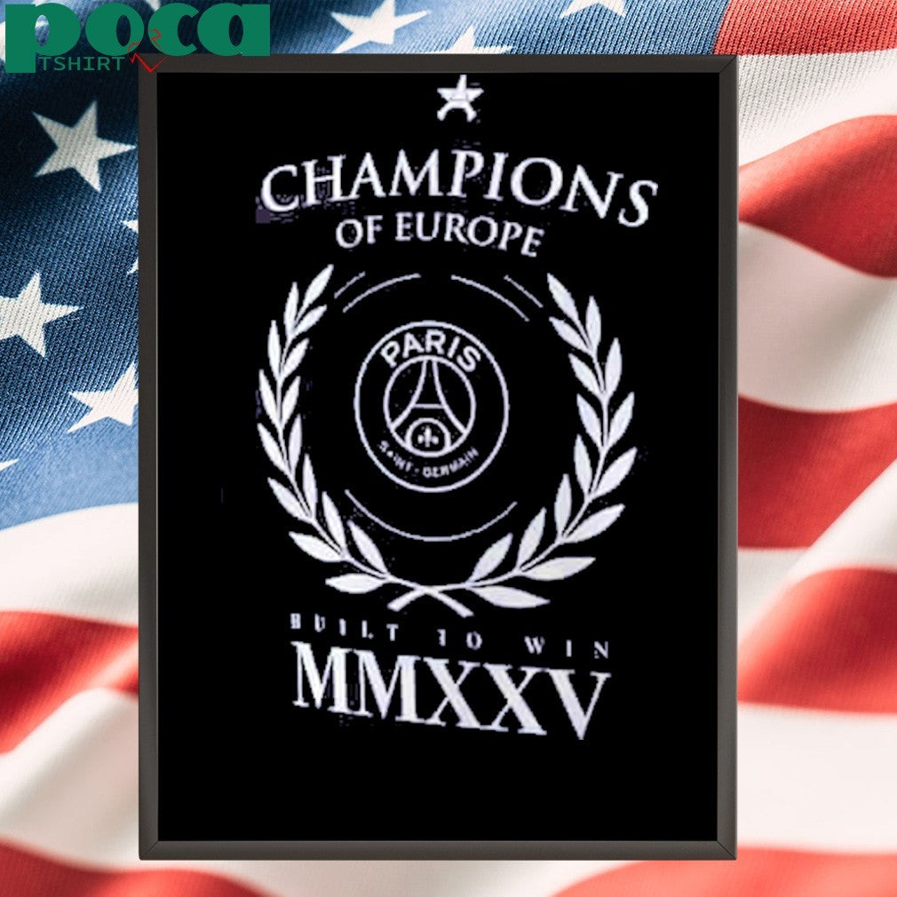 PSG European Champions Numerals Graphic T-Shirt