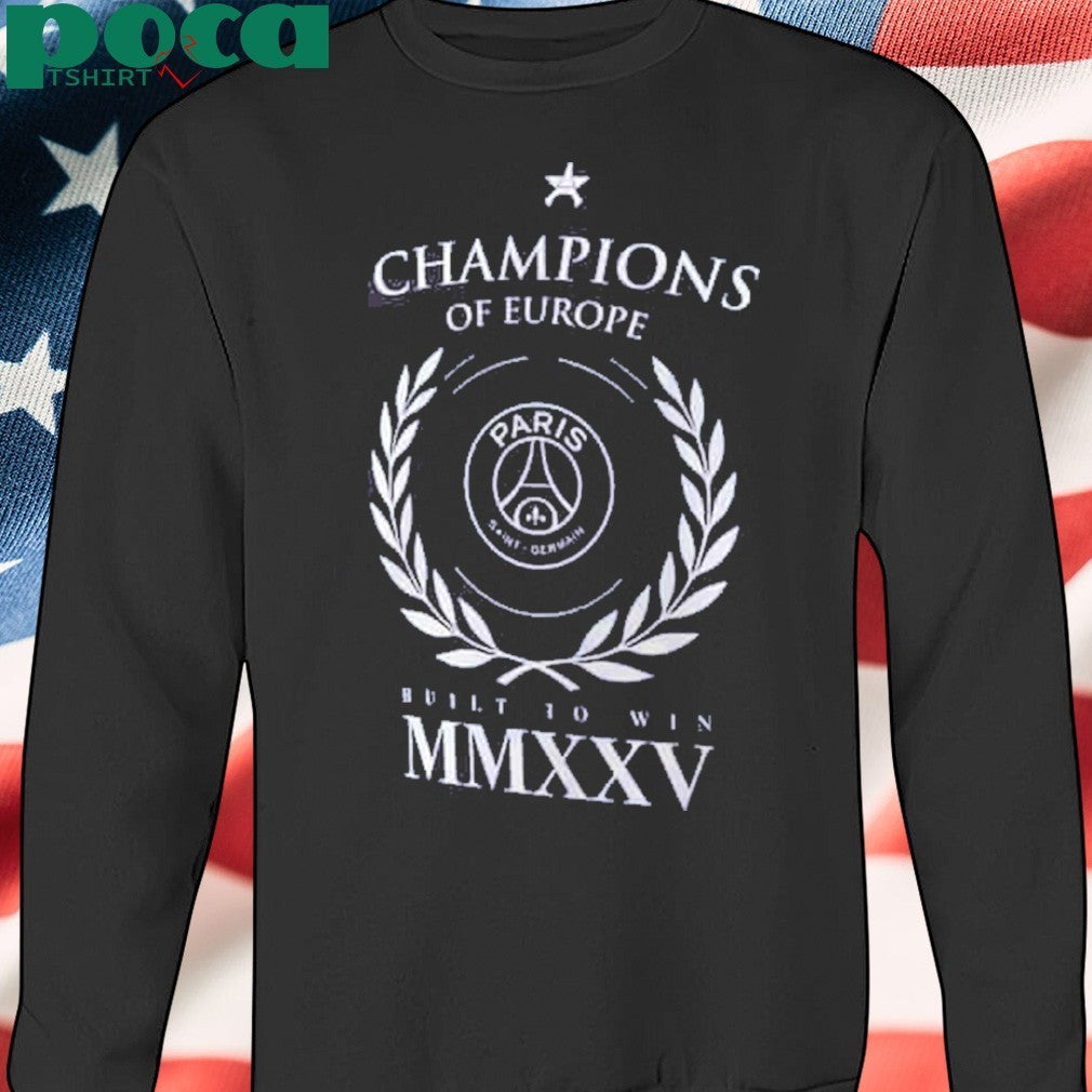 PSG European Champions Numerals Graphic T-Shirt