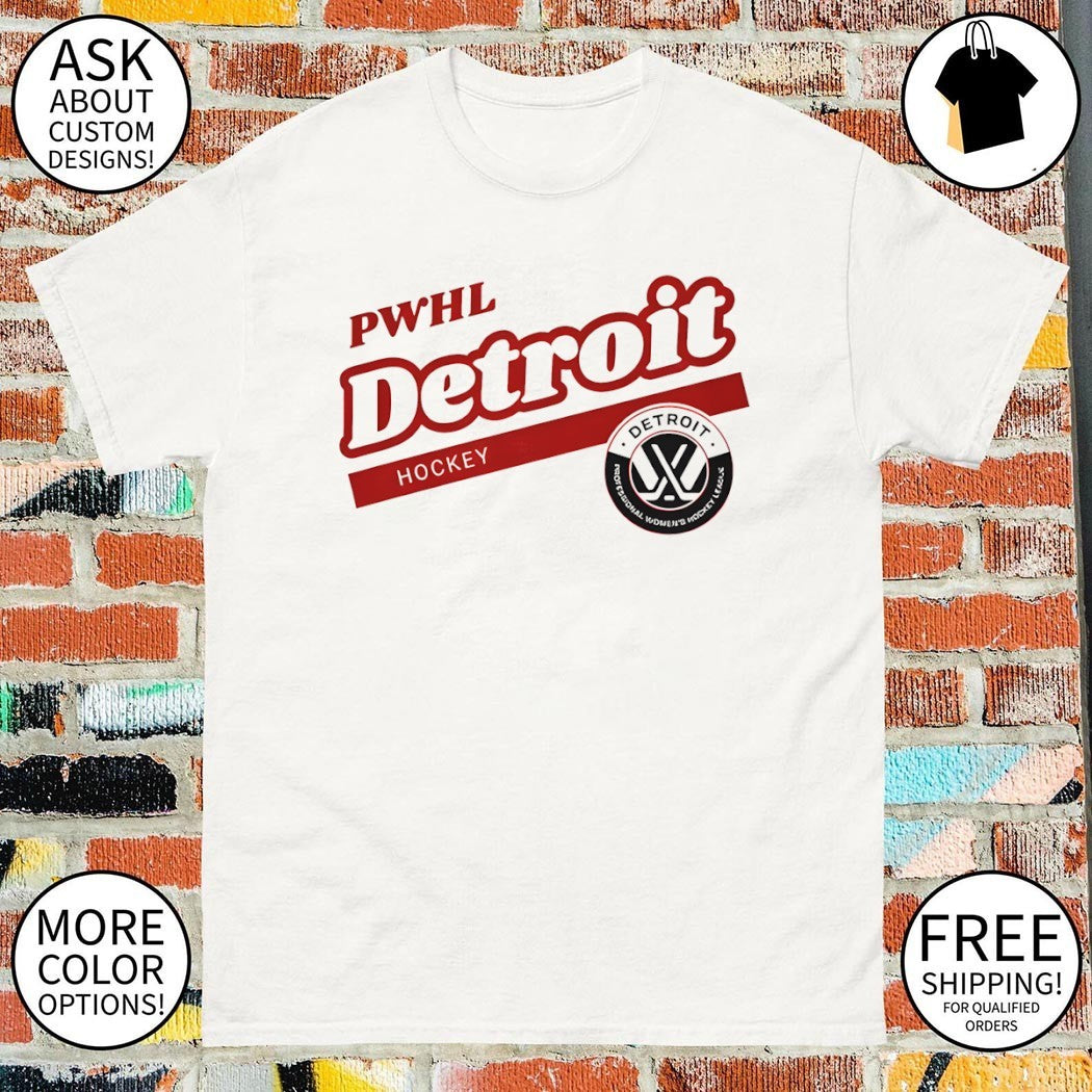 PWHL Detroit Hockey Motor City 2026 logo shirt