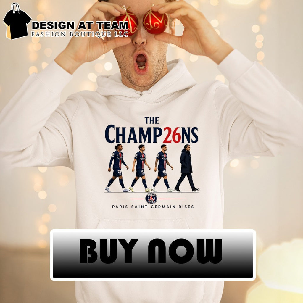 Paris Saint-Germain FC Rises The Champ26ns Abbey Road shirt