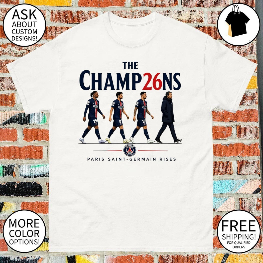 Paris Saint-Germain FC Rises The Champ26ns Abbey Road shirt