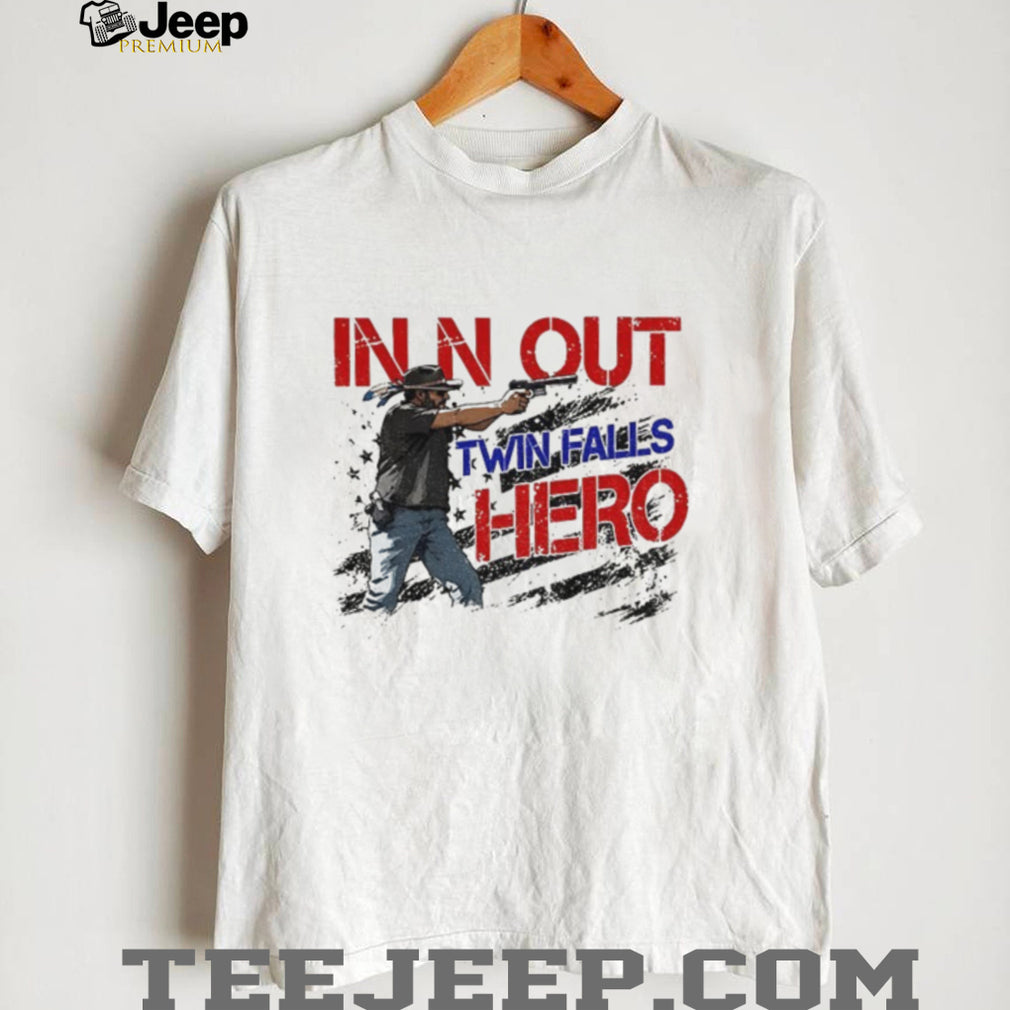 Patriotic USA Second Amendment In N Out Twin Falls Hero shirt
