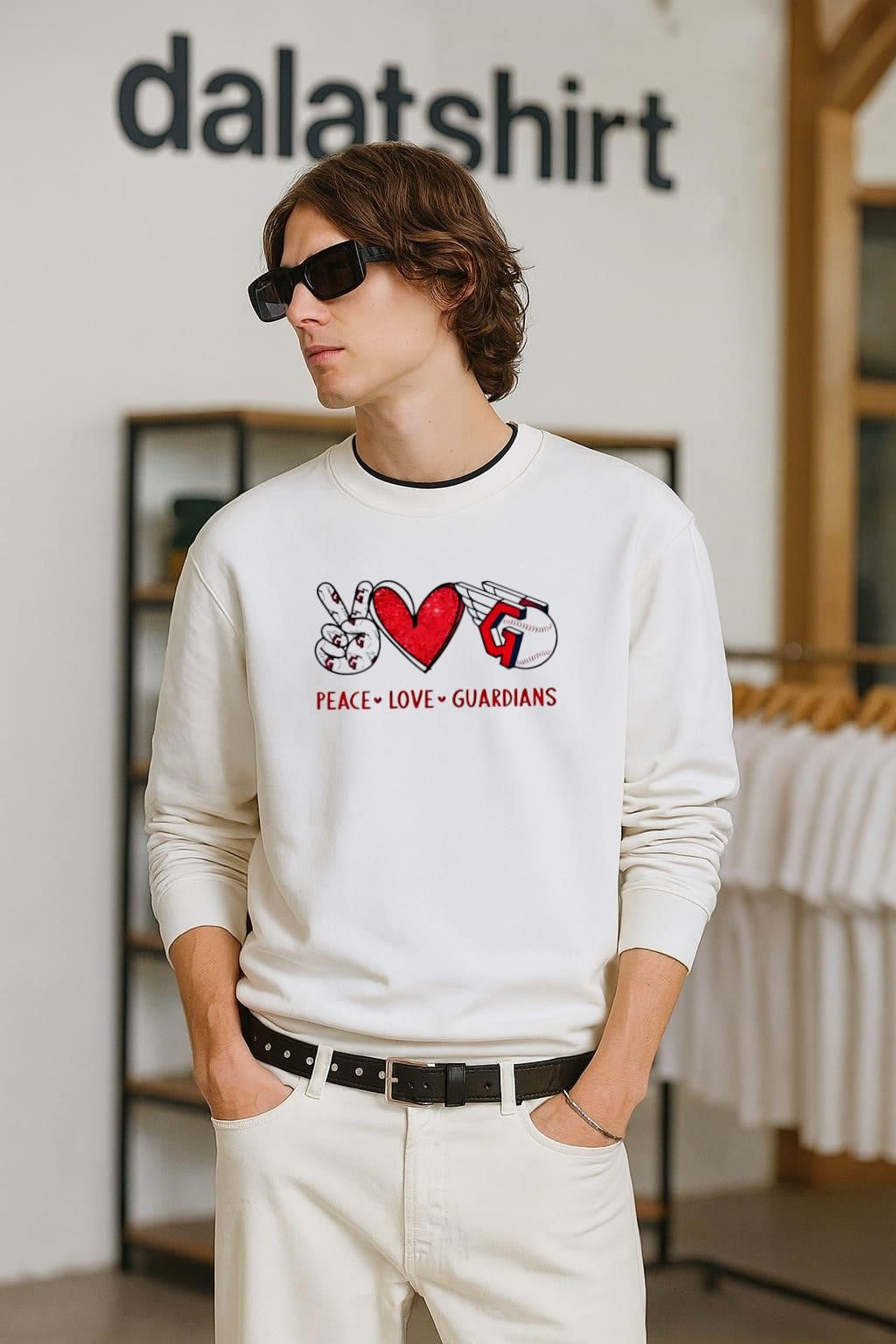 Peace Love Guardians Cleveland Wings Baseball Ball shirt