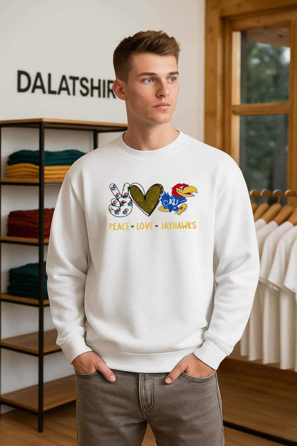 Peace Love Kansas Jayhawks shirt