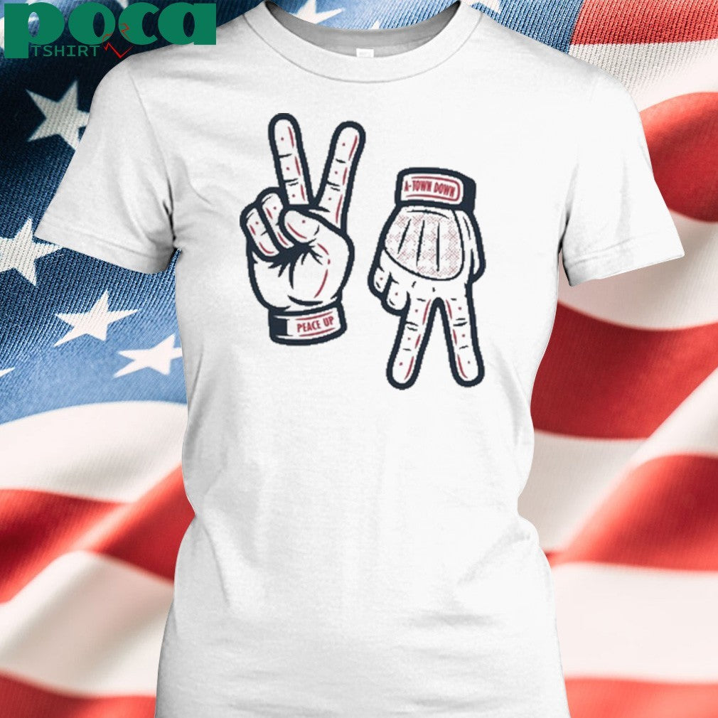 Peace up a-town down shirt