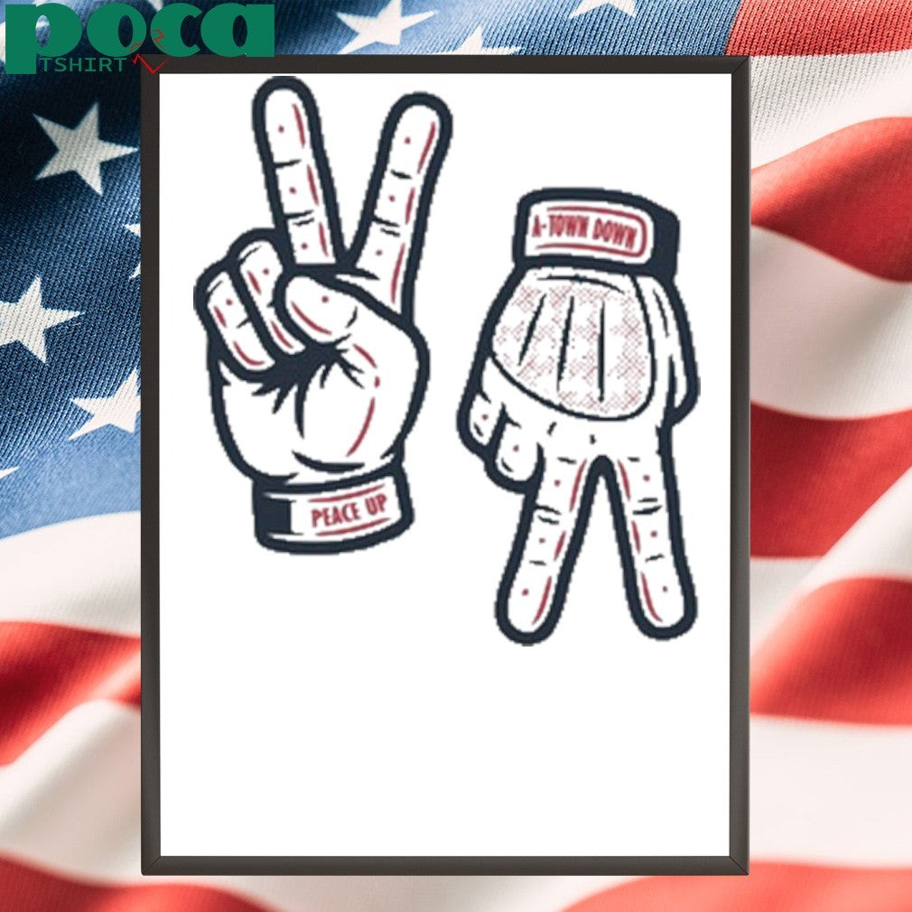 Peace up a-town down shirt