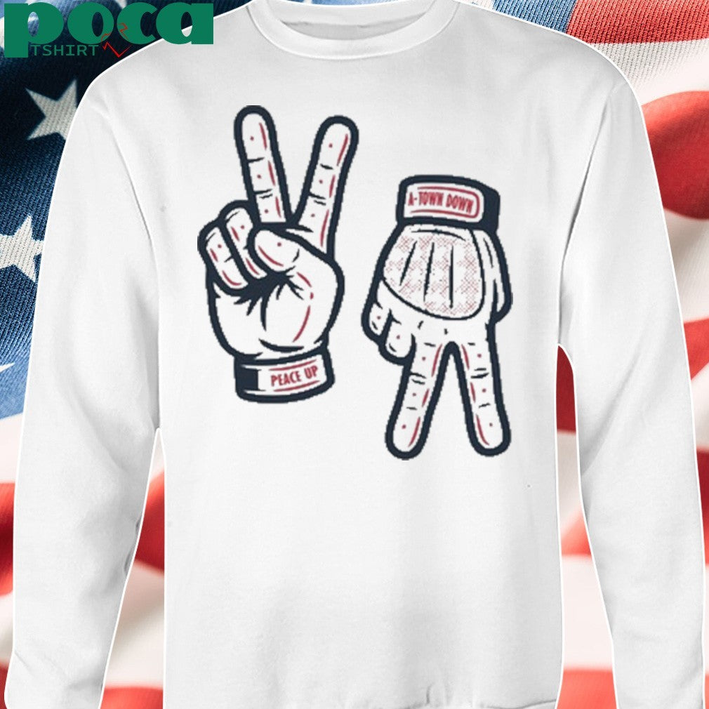 Peace up a-town down shirt