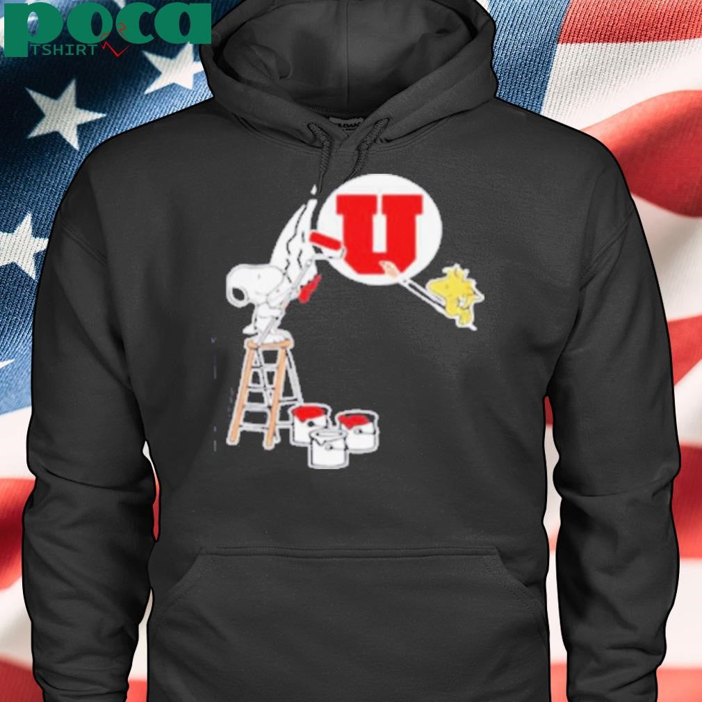 Peanuts painting Utah Utes logo Shirt