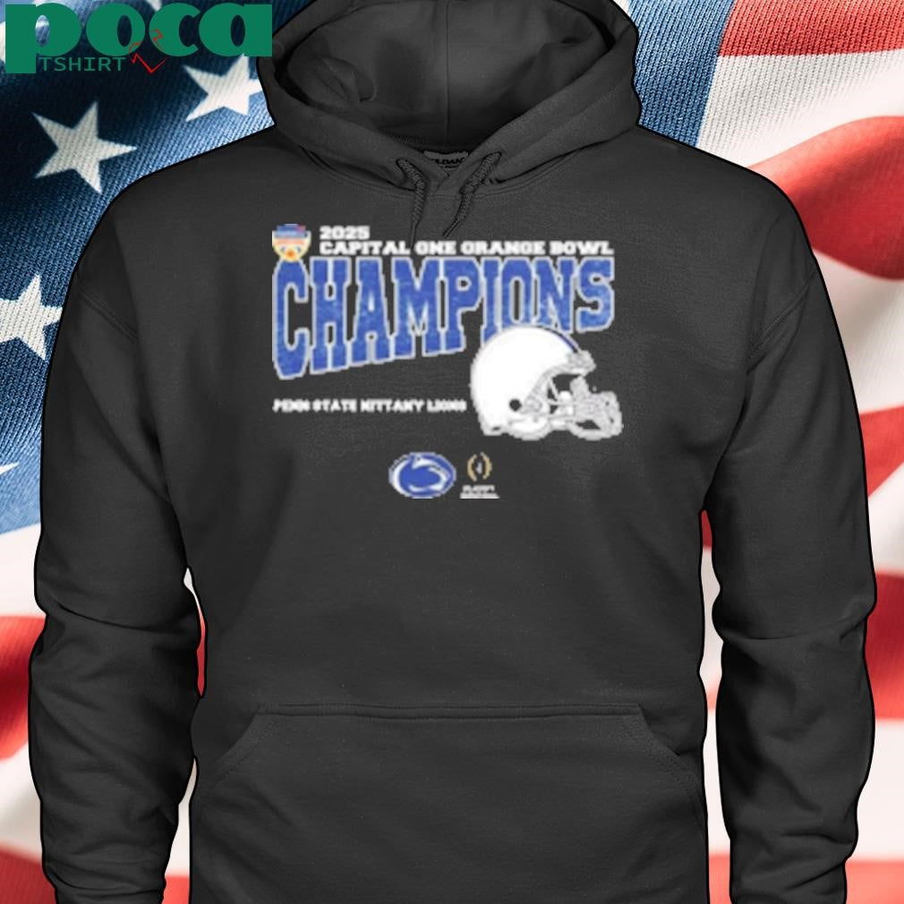 Penn State Nittany Lions 2025 Orange Bowl Champions College Football Playoff Semifinal Vintage Style With Helmet T-Shirt