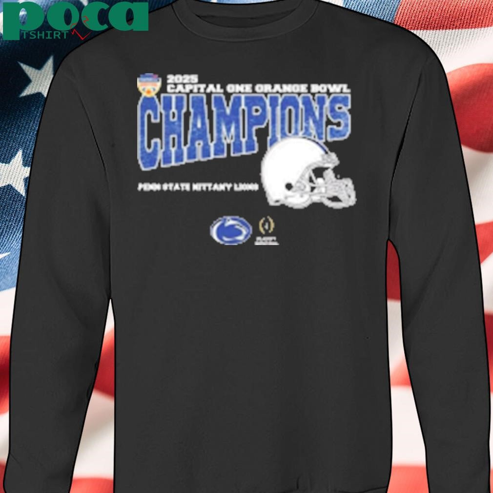 Penn State Nittany Lions 2025 Orange Bowl Champions College Football Playoff Semifinal Vintage Style With Helmet T-Shirt
