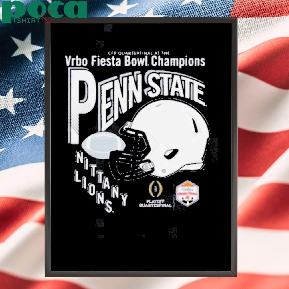 Penn State Nittany Lions Football 2025 Vrbo Fiesta Bowl Champions Helmet Shirt