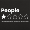 People One Star Review Rating