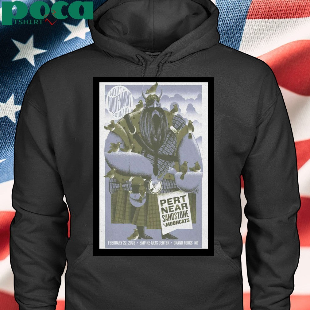 Pert Near Sandstone And Moon Cats Feb 22 2025 Empire Arts Center In Grand Forks, ND Tour Poster T-Shirt