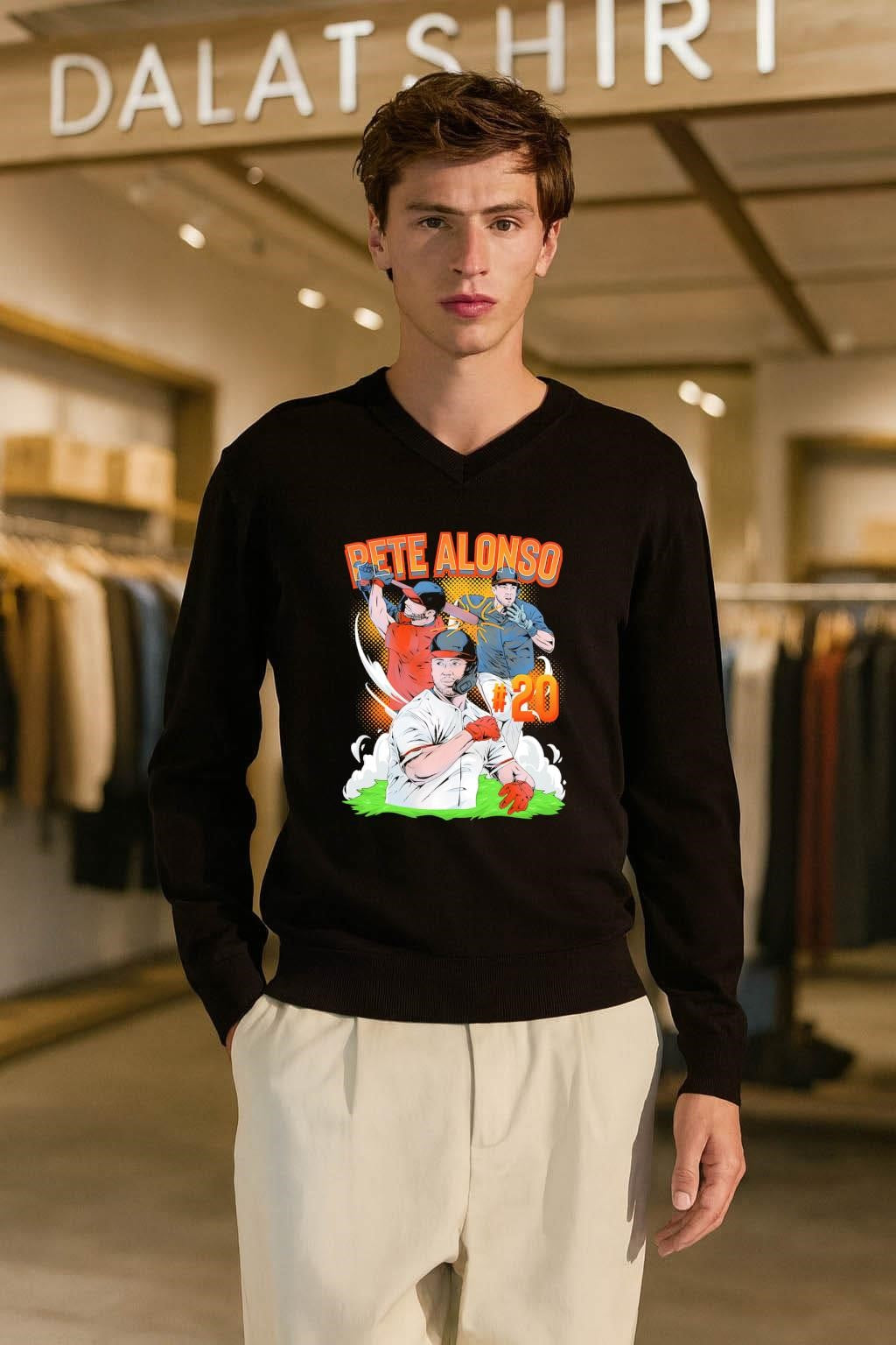 Pete Alonso 20 New York Mets Baseball Player Graphic shirt