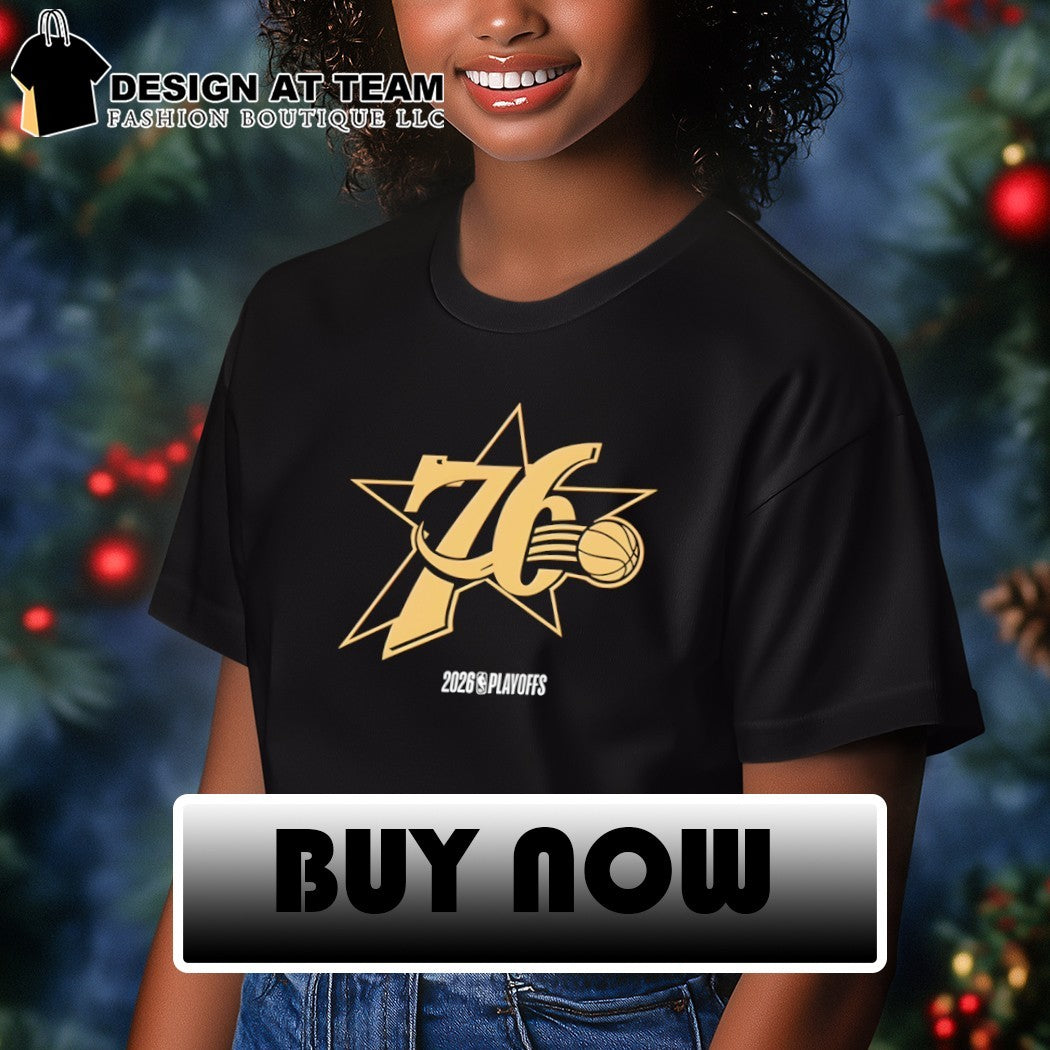 Philadelphia 76ers gold NBA Basketball 2026 Playoffs shirt