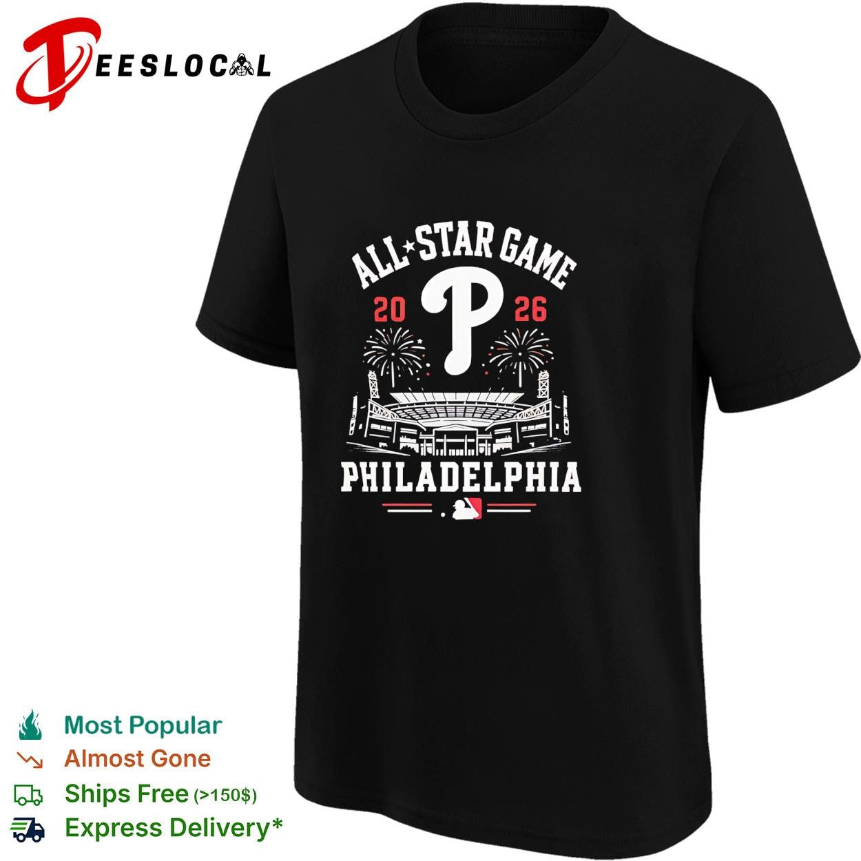 Philadelphia Phillies 2026 All Star Game MLB Stadium Fireworks shirt